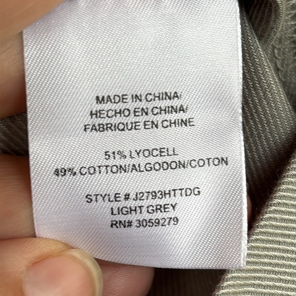 NWT Thread & Supply women’s cotton blend Gray Textured Fabric jacket Large - Picture 7 of 8